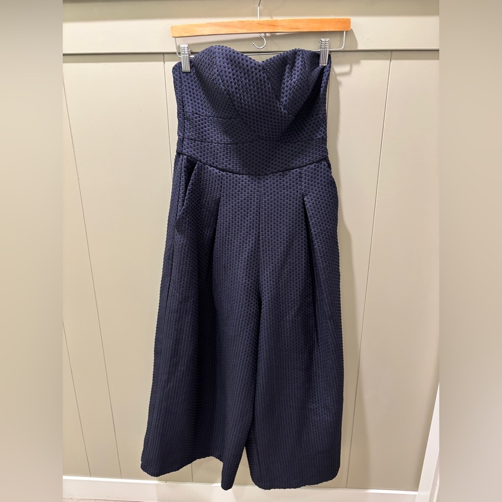 Anthropologie Midnight Blue Jumpsuit